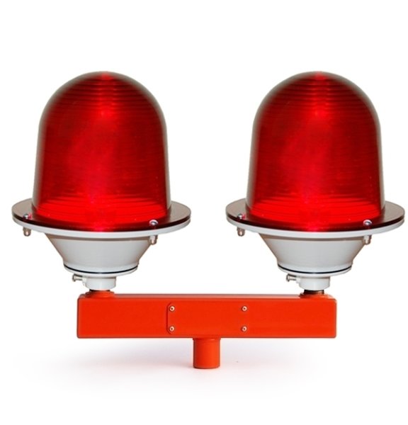 Прибор светосингальный "ЗОМ"-75Вт-220В, красный, сдвоенный, Е 27, IP 54